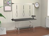 47'' Large Dog Grooming Table Stainless Steel Foldable Grooming Table for Dogs at Home Adjustable W3587P462651