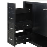 36" Bathroom Vanity with Sink Top, Bathroom Vanity Cabinet with Two Doors and Two Drawers, Solid N725P245278B