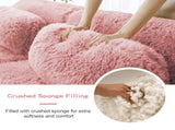 2-seater Modular Sectional Sofa Couches,Soft Fluffy Plush Fabric Bottom Anti-Slip Design,32D High W714P380195
