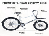 7 Speed, Aluminum Alloy Frame, Multiple Colors 26 Inch Bike,Cargo Bike for Women and Men W1019P218118