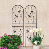 4 Pack Metal Garden Trellis 71" x 19.7" Rustproof Trellis for Climbing Plants Outdoor Flower Support W1586P266865