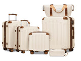 Luggage Sets 6 Piece with Duffel Bags, Hardside Expandable Suitcases with Spinner Wheels TSA Lock, W3412P390447