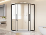 Neo-Angle Sliding Shower Enclosure 36"x72", 1/4" Clear Tempered Glass Diamond Shaped Shower Door, W3048P469292