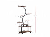 Plant Stand with Grow Lights, 8 Tiered Indoor Plant Shelf, 61" Tall Plant Stand for Indoor Plants W2641P199619