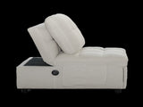 Single sofa bed without armrests, soft teddy fabric texture, skin-friendly, built-in USB charging W2941P393993
