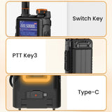 BAOFENG K5PLUS 10W Ham Radio Long Range Portable Handheld Walkie Talkies Long 79633980