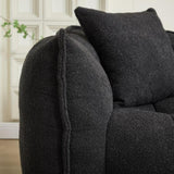 Soft beanbag chair with high resilience foam core for two people. The comfortable square recliner W1996P309526