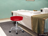 Professional Salon Stool with Spider Base - 8cm Thick Molded Foam, Semi-PU Leather, SGS Certified 44929108