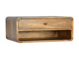 Artisan Furniture Solid Wood Floating Curve Open Slot nightstand B182P280767