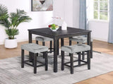 Dining Table, Bar Table and Chairs Set, 5 Piece Dining Table Set, Industrial Breakfast Table Set, W487P333509