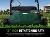 Garden Scarifier, 2-in-1 13INCH Dethatcher Scarifier,12 Amp Electric Lawn Dethatcher,Removable W46568155
