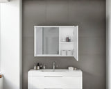 Nome Medicine Cabinet with Interior Storage Compartments, White B097P474278