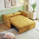 Chenille fabric pull-out sofa bed,sleeper loveseat couch with adjustable W848132155