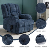 Dual Motor Heat Massage Infinite Position Up to 350 LBS Electric Power Lift Recliners with W3224P288489