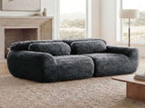 2-seater Modular Sectional Sofa Couches,Soft Fluffy Plush Fabric Bottom Anti-Slip Design,32D High W714P380187