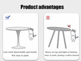 Modern Round Dining Table, 31.5'' Kitchen Dining Room Furniture, Coffee Table, Leisure Table, W2641P192315