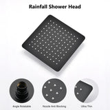 Shower Head, 10 Inch High Pressure Rainfall Shower Head/Handheld Shower Combo with 11 Inch Extension W121960165