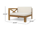 ALCOVE LSHAPE SOFA SET, BEIGE 63714.00BGE