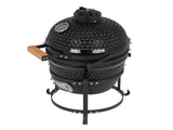 13in Round Ceramic Charcoal Grill Black 06062545