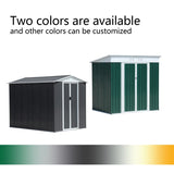 5X3 Feet Dark Grey Outdoor Storage Shed With Aluminum Alloy Frame W2794P281148