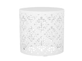Outdoor Metal end Table -Large 73605.00WHI