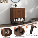 Wooden bathroom cabinet with sink 69154735