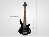 44 Inch GIB 6 String H-H Pickup Laurel Wood Fingerboard Electric Bass Guitar 16259633
