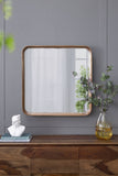 32"x32" Square Mirror with Wood Frame, Wall Mirror for Living Room Bathroom Entryway W2078126453