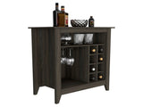Bar Cabinet, One Open Drawer, One Open Shelf, Carbon Espresso B097133097