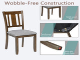 Wooden Dining Chairs Set of 4, Kitchen Chair with Padded Seat, Upholstered Side Chair for Dining 39830462