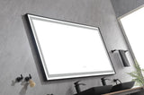 72 x6 Inch LED Bathroom Mirror with Aluminum Frame, Wall Mounted Vanity Mirror, Anti-Fog, Memory, W2287P279821