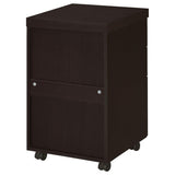 ZNTS Cappuccino 3-Drawer Mobile File Cabinet B062P153727