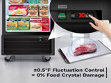 Glass Door Merchandiser Freezer 19.3 Cu.ft Swing Door Commercial Reach-In Display Freezers with LED W2095P435851
