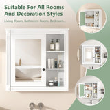 Bathroom Medicine Cabinet with Mirror, Wall Mounted Mirror Cabinet with Storage Organizer, Over the N710P209436K