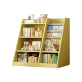 Yellow Wooden Toy Storage Organizer Cabinet Kids Bookshelf Children Bookcase Toddler Baby Sling Book W2876P233539