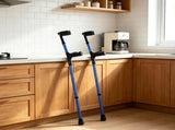 350LBS Heavy Duty Forearm Crutches for Adults, 11-Level Height Adjustable Walking Crutches with 56013766