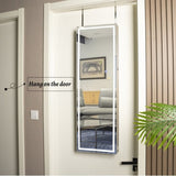 Fashion Simple Jewelry Storage Mirror Cabinet With LED Lights Can Be Hung On The Door Or Wall W2512P175727