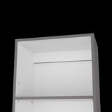 Sutton Slim Bookcase with Modern 5-Shelf Design B128P176170