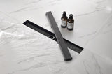 28 Inches Linear Shower Drain with Removable Cover, 304 Stainless Shower Drain Included Hair W92891545
