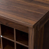 brown walnut color modular 32 wine bar cabinet Buffet Cabinet W331P234975