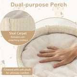 Beige Cat Tree Cat Climbing Frame with Anti slip Pads 07404078