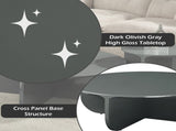 Lamond Dark Olivish High Gloss Coffee Table B2726P442581