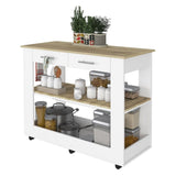 Brooklyn 46 Kitchen Island, Two Shelves, Two Drawers B128P148886