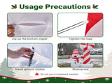 Lollipop Lighthouse Snowman Inflatable 6.3ft, 190D Polyester Christmas Yard Decor with Flashing 63320698