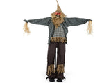 7ft Life-Size Animated Halloween Scarecrow - Sound-Activated 28912663