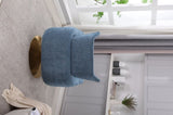 Classic Mid-Century 360-degree Swivel Accent Chair, Blue Linen W1361104586