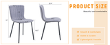Luxury Minimalist Chairs - A set of 4 high quality dining chairs with black legs. The integral W1151P262796