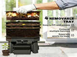 4-Tray Worm Composter Bin 68846503