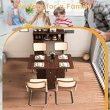 Multifunctional Folding Dining Table with Wall-Mounted Sideboard & Storage for Small Apartments W2700P272128