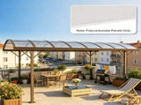 14 Pieces 4'x2'x0.16" Twin-Wall Polycarbonate Greenhouse Panels Clear Waterproof UV Protected for 20865849
